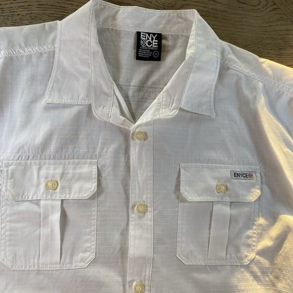Enyce Men’s White Button Up Short Sleeve Shirt Size 3X - Picture 1 of 10